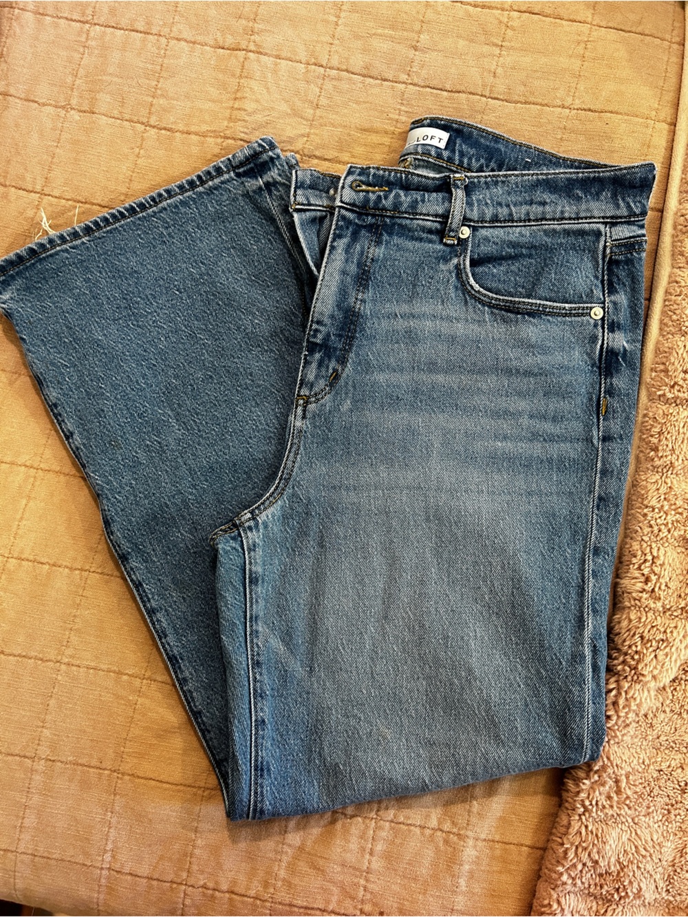 LOFT Women's Light Blue Straight Leg Jeans